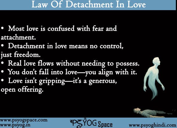 Law Of Detachment In Love