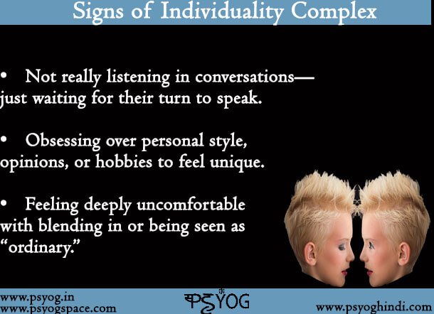 Signs of Individuality Complex