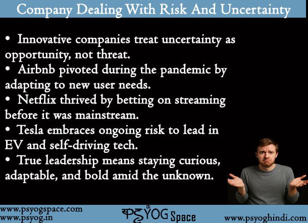 Company Dealing With Risk And Uncertainty