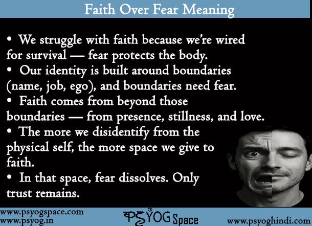 Faith Over Fear Meaning