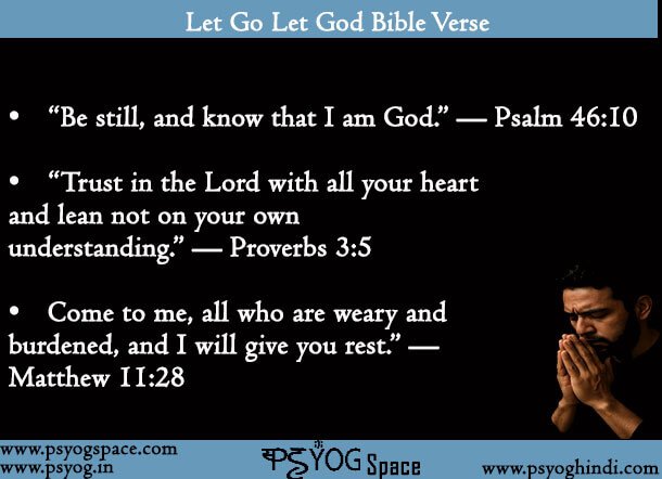 Let Go Let God Bible Verse