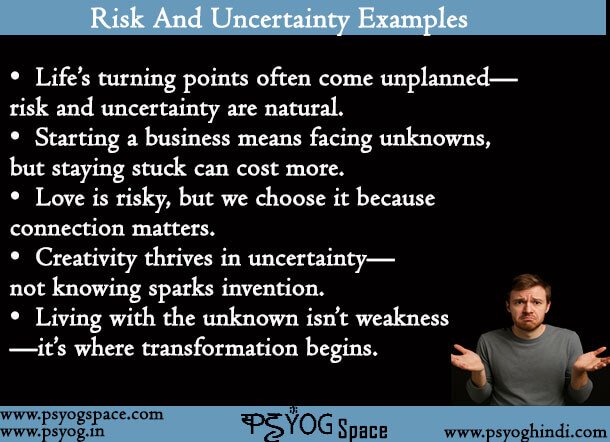 Risk And Uncertainty Examples