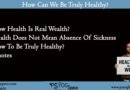health is wealth