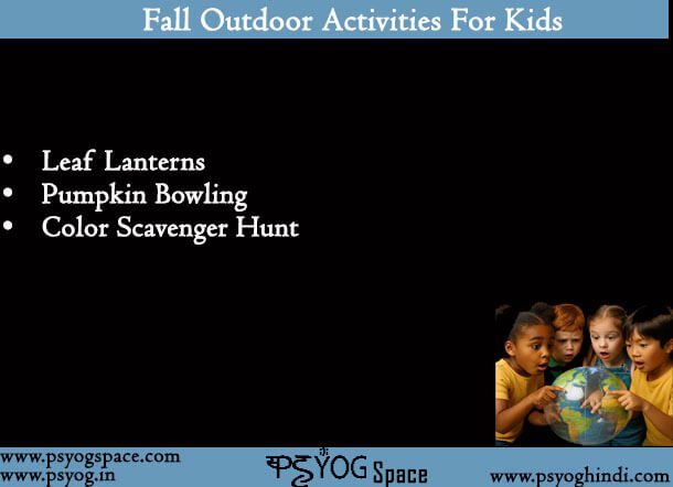 Fall Outdoor Activities For Kids