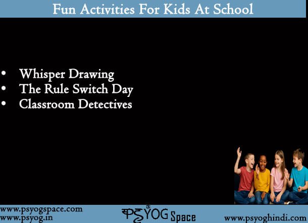 Fun Activities For Kids At School