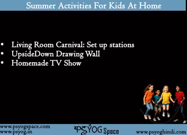 Summer Activities For Kids At Home