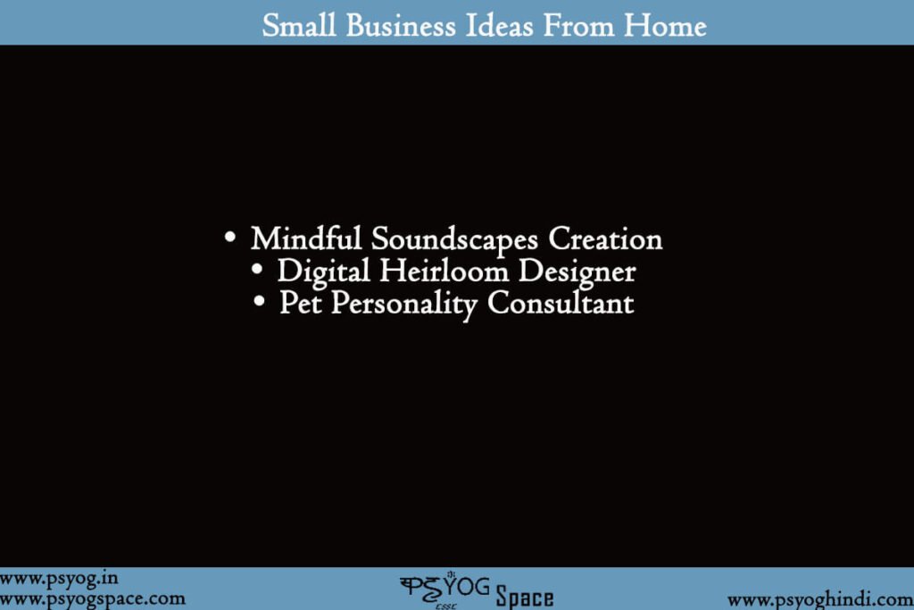 Small Business Ideas From Home