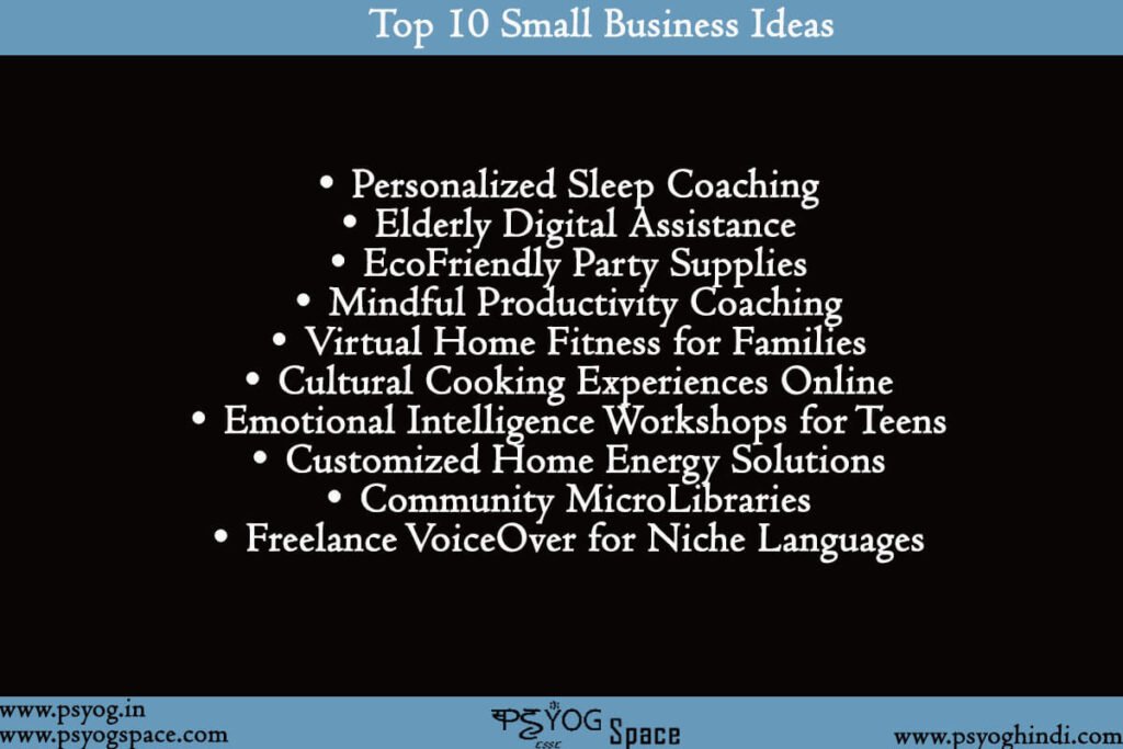 Top 10 Small Business Ideas