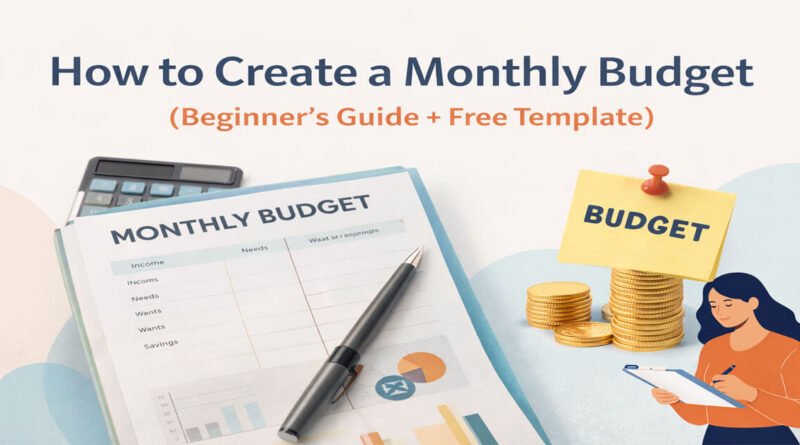 How to create a monthly budget – monthly budget planner and template for beginners
